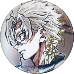 【中古】バッジ・ビンズ 不死川実弥 57mm箔押し缶バッジ 「WEBSHOPくじ 鬼滅の刃 柱稽古編 第五話『鬼を喰ってまで』柱描き下ろしイラスト」 C賞