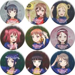 [중고] 배지 핀즈(캐릭터) 전 9종 세트 [러브라이브! 선샤인!! Aqours 2nd LoveLive! HAPPY PARTY TRAIN TOUR 피카피카캔 배지] 라이브 회장 한정