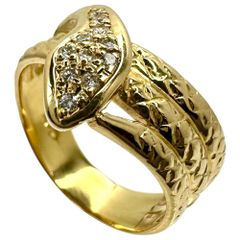 セイコー リング・指輪 セイコージュエリー ヘビ K18 ダイヤモ