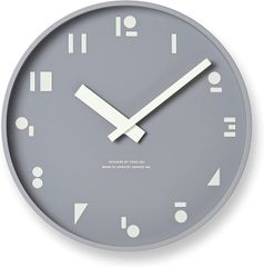 【特価】 レムノス 掛け時計 アナログ クオーツ時計 エムエスエ GY Le os Lemnos 直径20㎝ 厚み4㎝ 1434