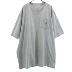 Carhartt カーハート K87 半袖 Tシャツ グレー 無地 ポケT ビッグサイズ メンズ 古着