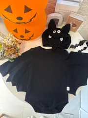 ハロウィンロンパース（こうもり）