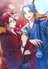 【中古】タオル・手ぬぐい [単品] 東里環＆美波天弥 描きおろしB2マルチクロス 「Switchソフト 花笑む彼と ＆ bloom アニメイト限定セット」 同梱特典