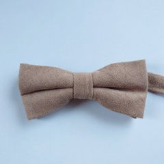 5.蝶ネクタイ　ベージュ　結婚式　タキシード