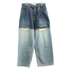 DISCOVERED ディスカバード 25SS LAYERED DENIM PANTS レイヤードデニムパンツ DC-SS25-PT-02 インディゴ 1