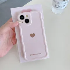 【特価セール】QLTYPRI iPhone 15 Plus ケース iPhone 14 Plus 用 ケース TPUカバー ウェーブ おしゃれ 韓国 可愛い ハート柄 薄型 軽量 耐衝撃 スマホケース ワイヤレス充電対応 ストラップホール付き アイフォン 15