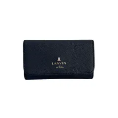 ランバンオンブルー LANVIN en Bleu ロゴ 4連 キーケース ブラック 黒 レディースのサムネイル