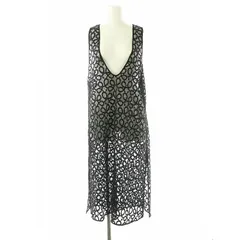 アーバンリサーチ URBAN RESEARCH 24SS コードレースレイヤードワンピース ロング ノースリーブ F 黒 /NR ■OS