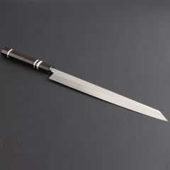期間限定 6176 柳刃包丁 尺一寸 V金10号 刺身包丁 黒檀黒水牛角八角柄