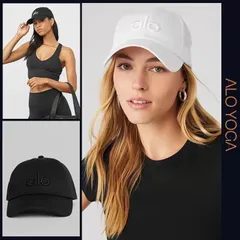 ALO YOGAアローヨガ 　 CAP　キャップ ブラック　ホワイト　 新品帽子　 　野球帽 FF1902