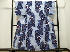 浴衣 有松鳴海本絞り 向日葵の花模様 露草色 KK-2078 - メルカリ