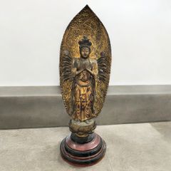 仏教美術銅鎏銀チベット密宗密教十一面千手観音立像 仏教美術銅?銀チベット密宗密教十一面千手観音立像 仏教美術