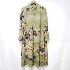 極美品＊郡言堂 コットンリネンチェックワンピース 半袖 綿麻 洗える 石見銀山 極美品＊郡言堂 コットンリネンチェックワンピース 半袖 綿麻 洗える