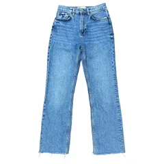 ZARA ハイウエスト ルーズ テーパードデニム ライトブルー サイズ36 レディースM ザラ