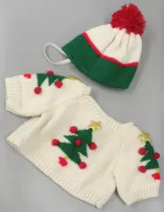 【中古】ぬいぐるみ ダッフィー(白セーター) コスチュームセット(ぬいぐるみ用衣装) 「ダッフィーのクリスマス2007」 東京ディズニーシー限定