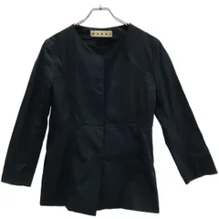 MARNI マルニ 13SS ノーカラージャケット  ネイビー 42のサムネイル