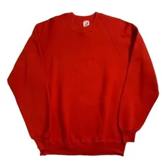 90's JERZEES Blank Sweat Red ジャージーズ 無地スウェット ブランクスウェット