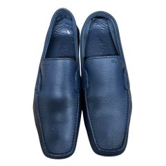 ◆中古品◆サルヴァトーレ フェラガモ Salvatore Ferragamo ドライビングシューズ ネイビー系 サイズ6 メンズ kyX17013N