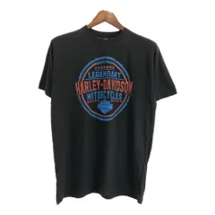 HARLEY DAVIDSON ハーレーダビッドソン モーターサイクル Ｔシャツ ブラック(メンズ L)中古 古着 U1286