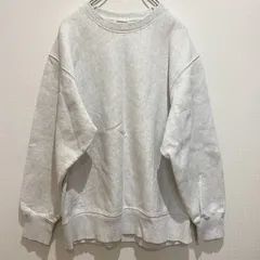 GU ジーユー　ユニセックス　トップス　トレーナー　スウェット　長袖　リブ袖　リブ裾　クルーネック　無地　ライトグレー系　杢　メランジ　Lサイズ　裏起毛　ベーシック　着回し　シンプル　カジュアル　SU585h1015