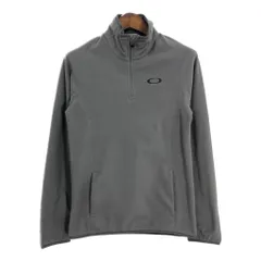 OAKLEY オークリー ハーフジップ フリースジャケット スポーツ ブラック (メンズ S) 中古 古着 T0541