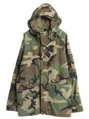 【お得なクーポン配布中!】 90s ALPHA社製 98年製 米軍実物 US ARMY ECWCS ゴアテックス ウッドランドカモ 迷彩 ミリタリー ジャケット LARGE REGULAR / 古着 1st GEN