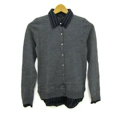 マカフィー カーディガン トップス 長袖 襟付き レイヤード風 トゥモローランド レディース 1サイズ グレー MACPHEE 【中古】