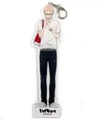 【中古】キーホルダー・マスコット(キャラクター) 月島蛍(描き下ろし柄) 「ハイキュー!!×animatecafe 1/10 トレーディングアクリルキーホルダー」 アニメイトカフェ限定