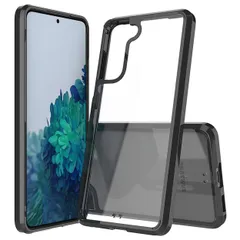 Galaxy S21 ケース SC-51B SCG09 ギャラクシーs21 耐衝撃 ハイブリット クリア ケース 【Color】 ブラック