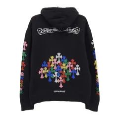 入手困難【CHROME HEARTS】マルチカラークロス ジップ パーカー クロムハーツ マルチカラー クロス ロゴ ジップアップ パーカー