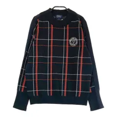 サイズ：2 PEARLY GATES パーリーゲイツ  ハイネック ニットセーター チェック柄 ブラウン系 [240101382145] ゴルフウェア レディース ストスト