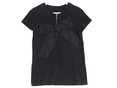21年 美品 フォクシー 半袖 リボン カットソー Tシャツ 黒 ブラック 21年 美品 フォクシー 半袖 リボン カットソー Tシャツ 黒