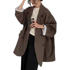 【特価セール】無地 軽量 ハーフコート 韓国 トップス テーラード カジュアル ゆったり シンプル おしゃれ 大きいサイズ 就活 オフィス 通勤 アウター 長袖 薄手 冬 上品 秋 春 コート レディース 春服 ジャケット グオーリーブナー [Guooryvn