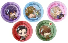 【中古】バッジ・ピンズ [単品] 集合 描きおろしちびキャラ缶バッジ5個セット 「Switchソフト テミラーナ国の強運姫と悲運騎士団 GAMECITY豪華セット」 同梱特典