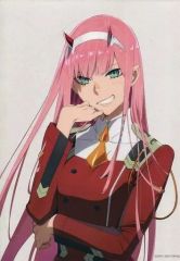 [중고] 포스터 (애니메이션) A4 클리어 포스터 제로 투 [달링 인 더 프랑키스 COMPLETE MATERIAL BOOK] ANIPLEX + 구입 특전