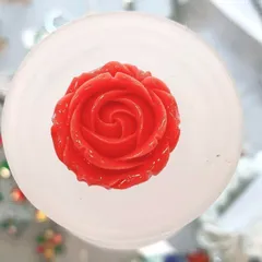 高級 ピンクコーラル 珊瑚 薔薇 バラ 穴あき アンティーク パーツ ローズ サンゴ さんご ローズ レッド ハンドメイド アクセサリー am ya