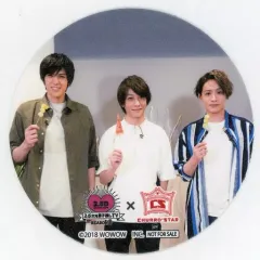 【中古】マグカップ・湯のみ 鈴木拡樹＆前山剛久＆加藤将 コースター 「2.5次元男子推しTV シーズン3×CHURRO*STAR」 メニュー注文特典