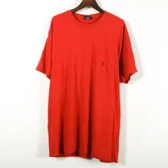 ポロバイラルフローレン 半袖Ｔシャツ クルーネック アメリカ古着 ヴィンテージ メンズ Mサイズ レッド Polo by Ralph Lauren 【中古】