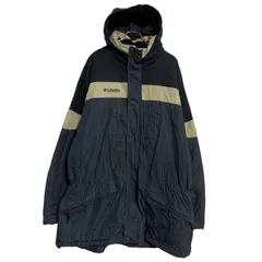 Columbia 中綿ジャケット 2XL チャコールグレー ホワイト コロンビア ジップアップ マウンテンパーカー 古着卸 アメリカ仕入 a702-6929