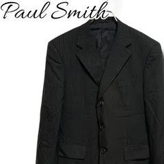 Paul Smith COLLECTION ポールスミス ブラック ピンストライプ テーラードジャケット ウール100% 日本製 サイズ94 Lサイズ相当 メンズ ビジネス フォーマル 上質 SC-P1-60355 001105H