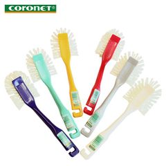 コロネット Coronet ドイツ製ナイロンキッチンブラシ 6本セット(紫・緑・オレンジ・グレー・赤・白)【ディッシュブラシ/お掃除ブラシ/ドイツ式掃除/お風呂掃除/靴ブラシ/スニーカーブラシ/大掃除】【アウトレット訳あり】