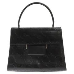Salvatore Ferragamo (サルヴァトーレ フェラガモ) GANCINI LEATHER HANDBAG ガンチーニ ロゴエンボス レザー ハンドバッグ AX-21 0855のサムネイル