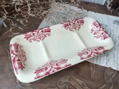 Longchamps 多彩刷り　b 薔薇リボン　プレート　フランス　アンティーク 2025年最新】ロンシャン 皿の人気アイテム - メルカリ