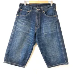 牛革使用！(^w^)b LEVI STRAUSS&CO. リーバイス LEVI’S 503 コットン100% ハーフ デニムパンツ ハーパン ジーパン ジーンズ ショート ボトムス アメカジ ストリート インディゴブルー メンズ 男性 W30