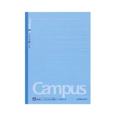 (まとめ) コクヨ キャンパスノート(ドット入り罫線・カラー表紙) セミB5 A罫 30枚 青 ノ-3CAT-B 1冊  【×100セット】