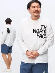 THE NORTH FACE ザ ノースフェイス 長袖 Tシャツ BIGロゴ クルーネック ロングスリーブ L/S BRAND PROUD TEE NF0A84FUD22 ロンT 大きいサイズ メンズ ホワイト