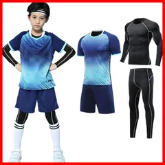 春 出産祝い 子供の日プレゼント 運動着 夏 ランニングウェア トレーニングウェア ヨガウェア 卓球衣装 テニス 秋 バドミントン 上下4点セット 長袖タイトパンツ 半袖tシャツ ジャージ 冬 女の子 男の子 子供服 [MIIFIT]