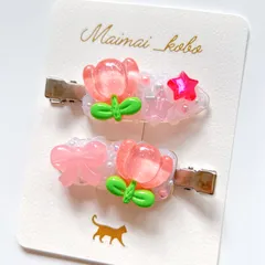 ホイップデコヘアピン＊クリアピンク