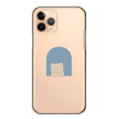 iPhone 17 ProMAX ケース カバー アイフォン17プロマックス スマホケース ハードケース くま クマ テディベア くまさん クリア かわいい 流行   カラー02