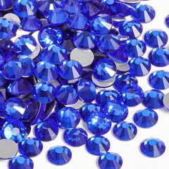 ★注目商品★SREGIT ラインストーン ネイルパーツ 【キラキラ輝く】 ガラス ネイル デコ パーツ 大容量 (SS10/約2.8mm, サファイアブルー) 1